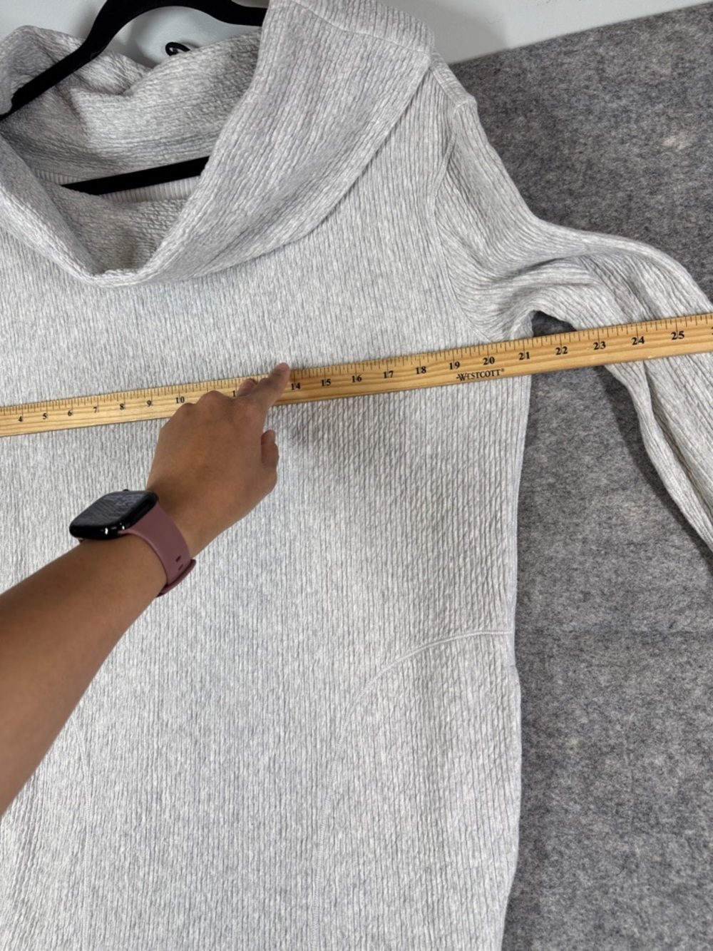 Lululemon Along the Way Dress Light Gray Cowl Neck Sweater Dress Ribbed Slouchy - Picture 10 of 14